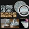 Brew Glitter - Blizzard Rimming Sugar (4oz, 1x Bar Tin) Cocktail Garnish for Mixed Drinks & Refreshments